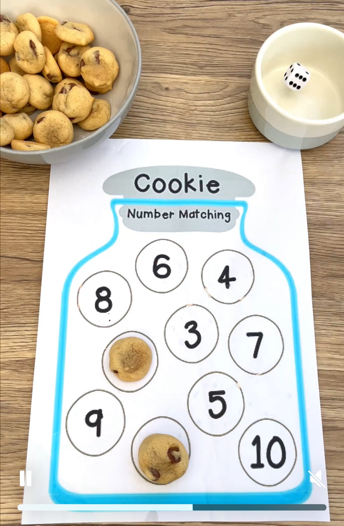 Cookie counting activity & recipe