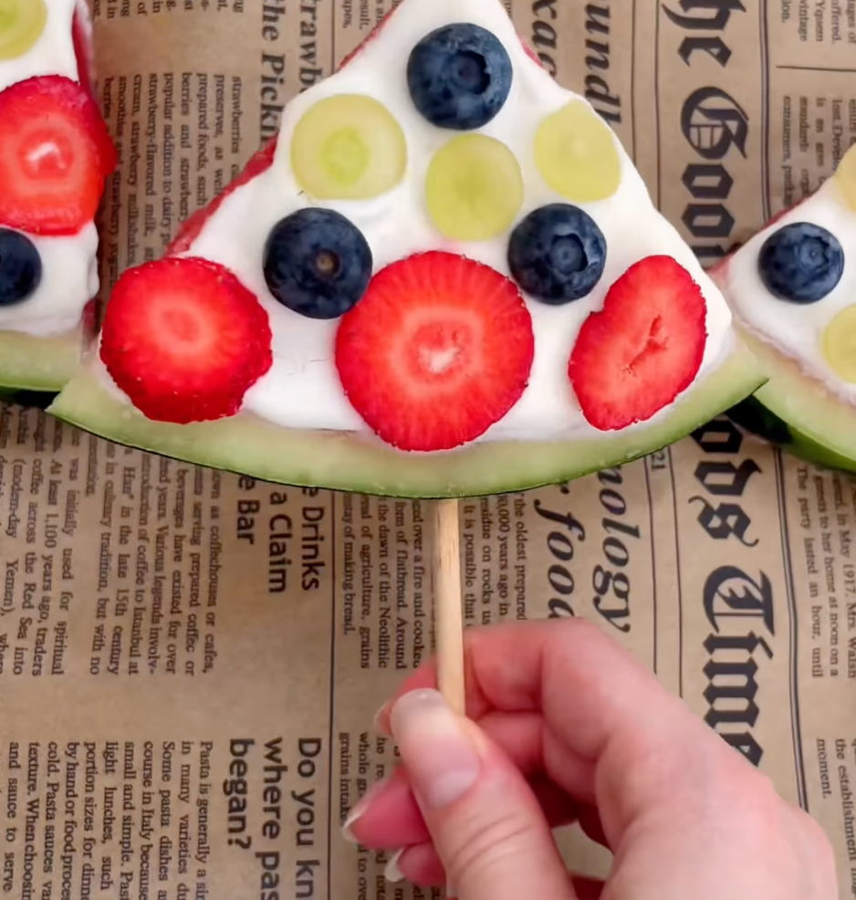 Watermelon Pizza Pops Recipe - SNACKTIVITY: DAY 3 OF 28