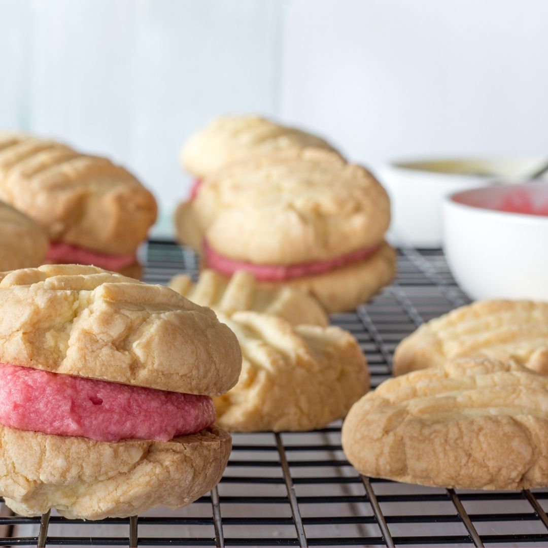 Raspberry Melting Moments – Craft & Crumb