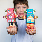 kids craft activity robot kit