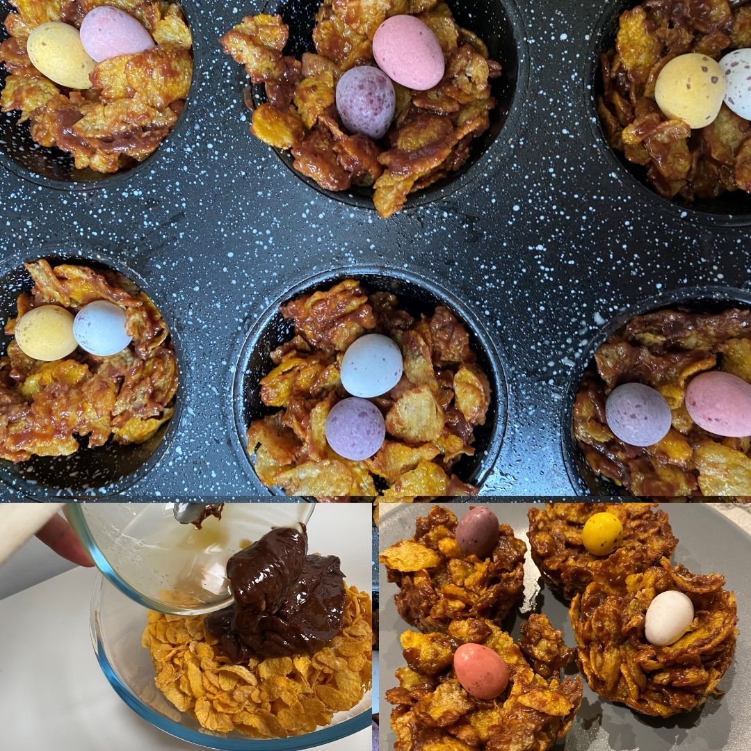 Easter Baking with Kids - Mini Egg Nests