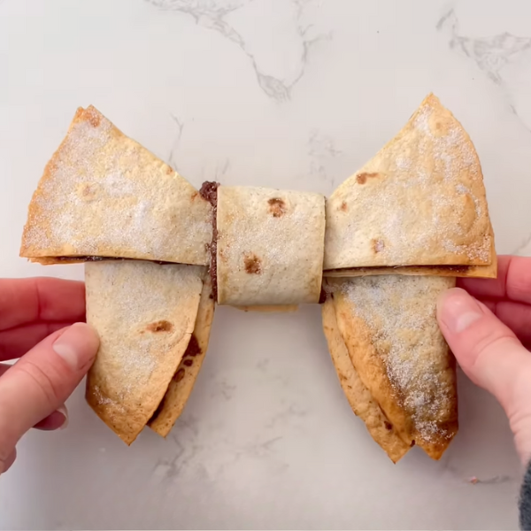 Nutella Tortilla Bows Valentine Recipe