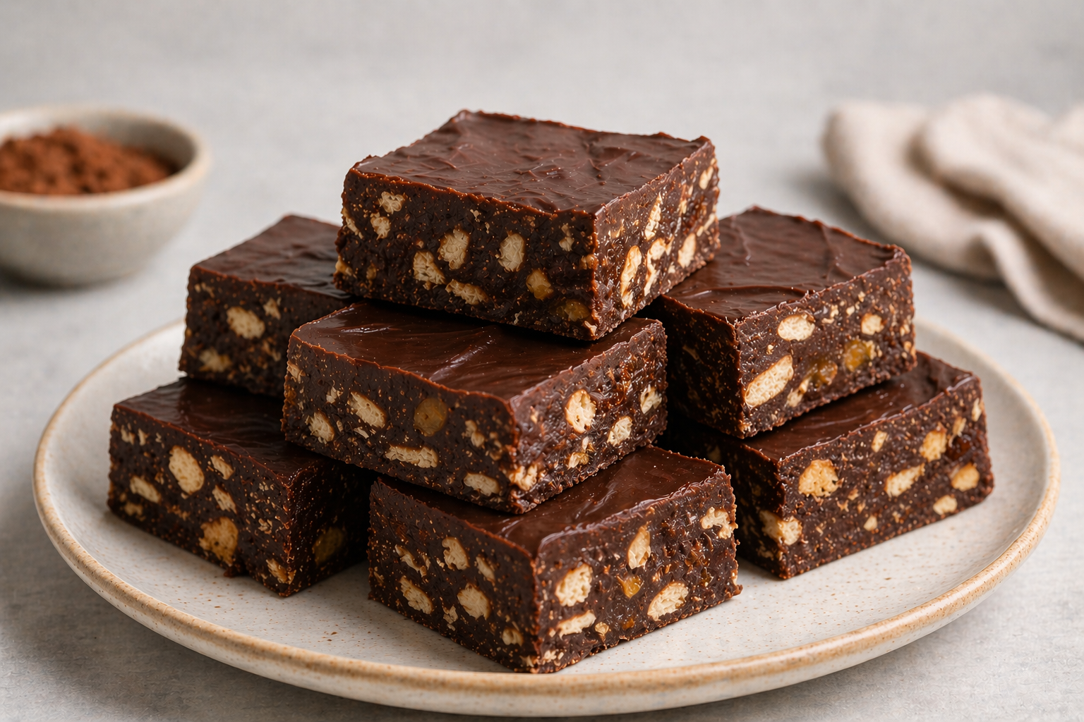 Easy No-Bake Chocolate Tiffin