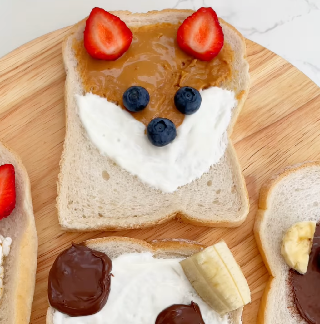 Funny Fruit Toast Recipe - SNACKTIVITY: DAY 12 OF 28