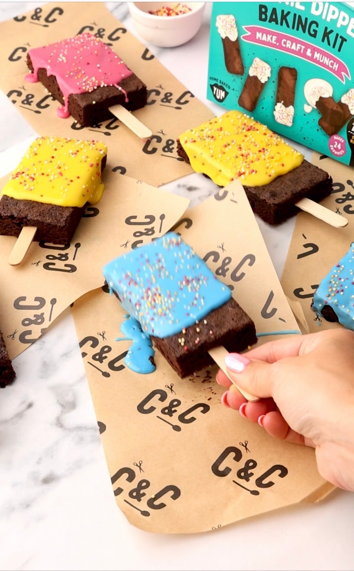 Brownie Popsicles