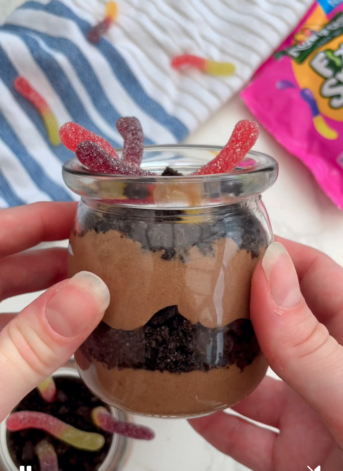 Oreo no-bake dirt cakes