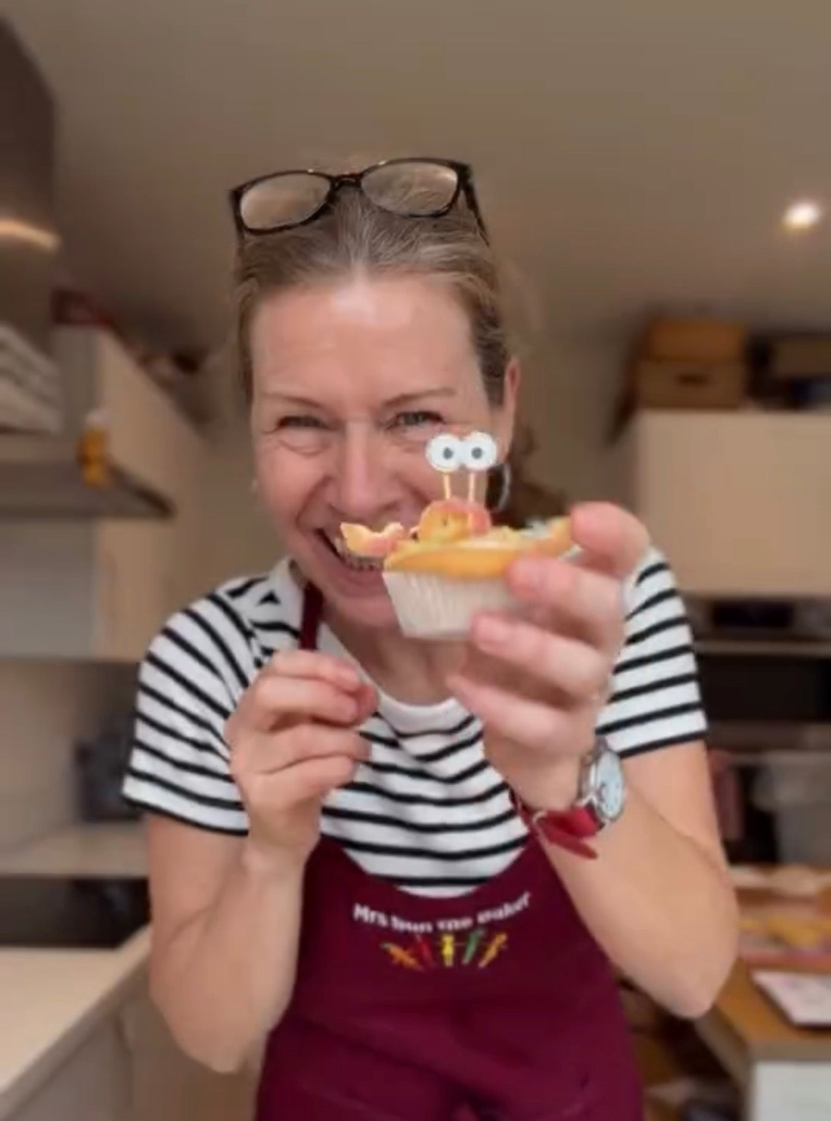 Crab cupcakes bake along with Mrs Bun