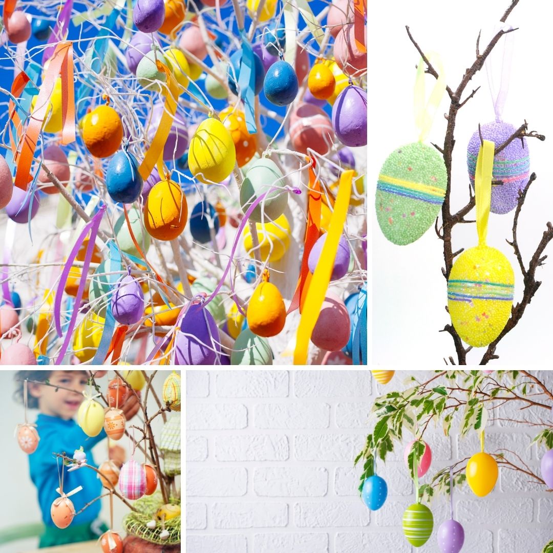 Easter tree & egg decorations