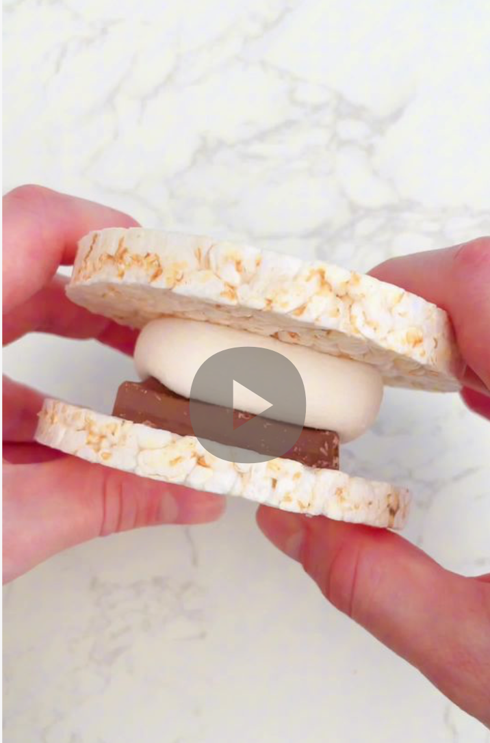 Rice cake s'mores