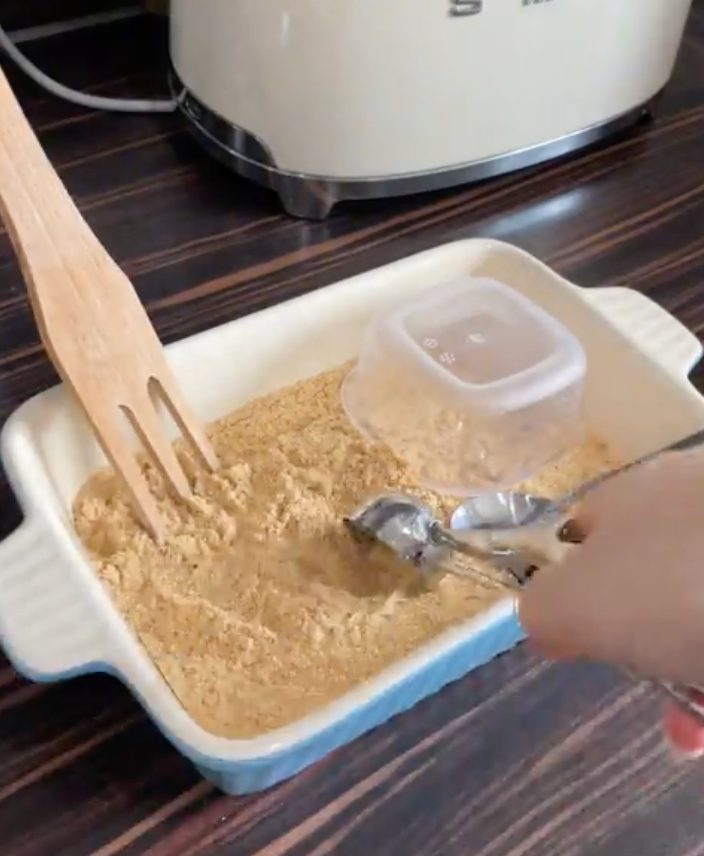 Edible sand pit
