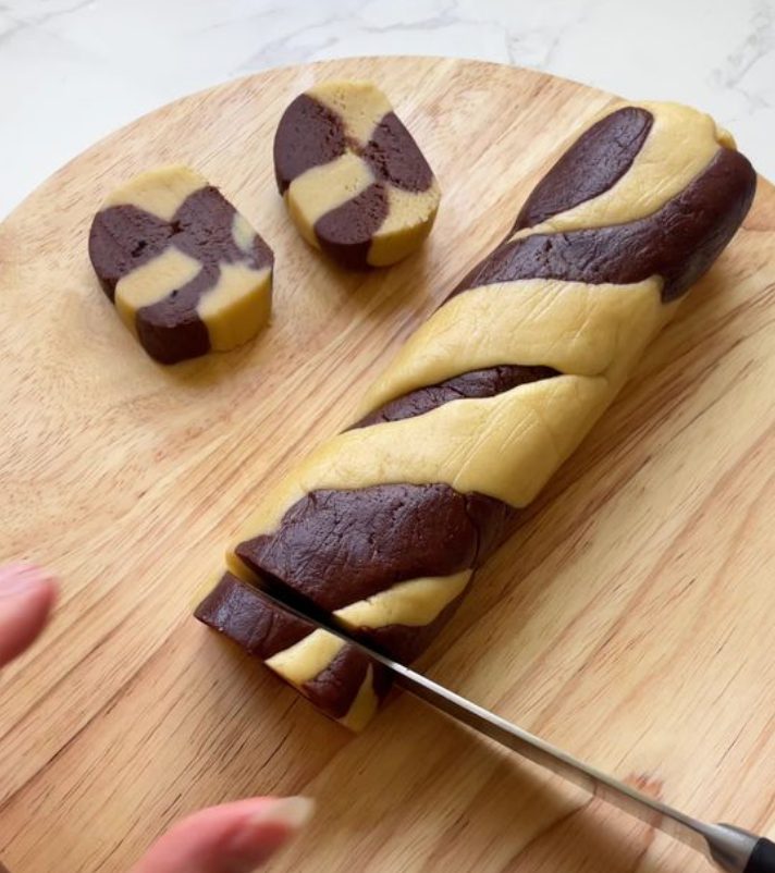 Marbled biscuits