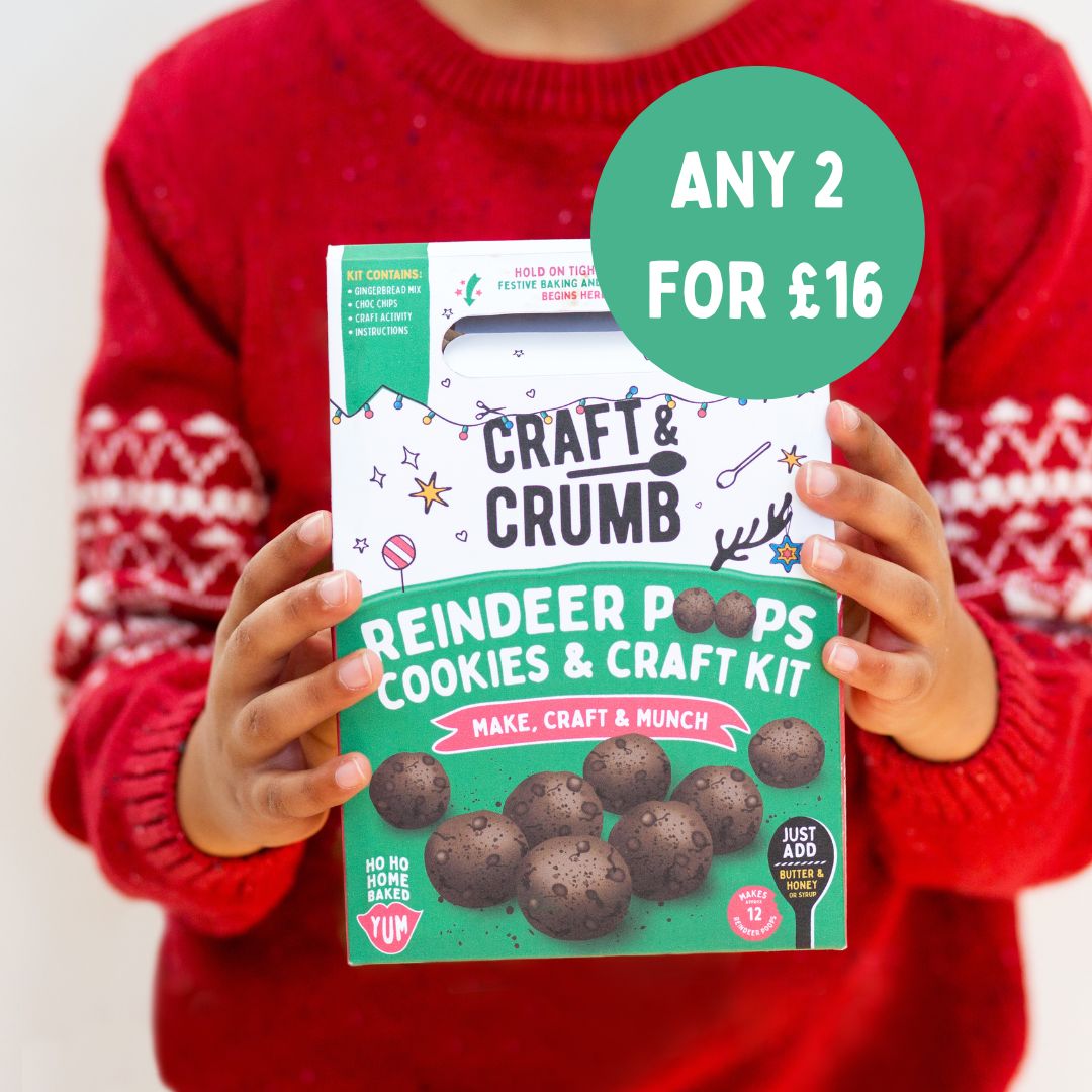 Reindeer poop cookie and craft kit