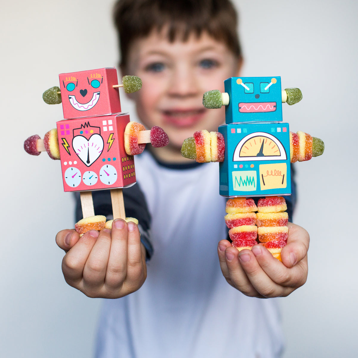 Robot Snack Build a candy robot kit – Craft & Crumb